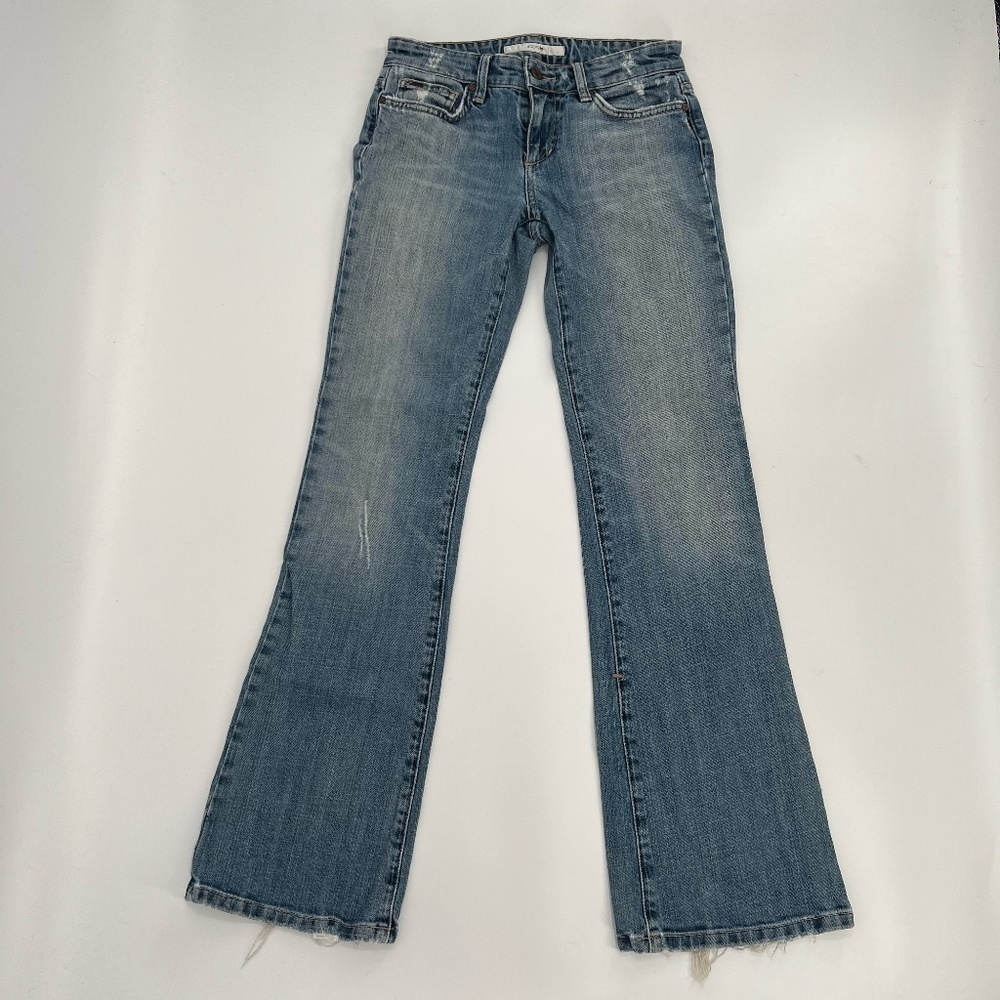 Joe's Jeans Provocateur Wide Leg Frayed Hem Ripped Jeans Size 24 Women’s